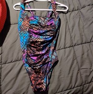 Colorful Womens Size 12 Longitude One Piece Swimsuit Sexy And Fun